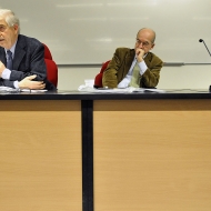 Da sinistra: Davide La Valle, Marzio Barbagli, Alessandro Pastore, Gianfranco Poggi